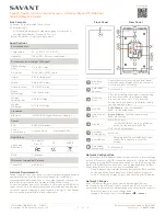 Savant ITP-E5500 Quick Reference Manual предпросмотр