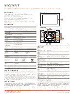 Savant ITP-E8000 Series Quick Reference Manual preview