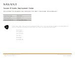 Savant PAV-AIM7C Deployment Manual preview