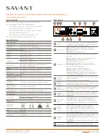 Savant PAV-SIPA1SM Quick Reference Manual preview