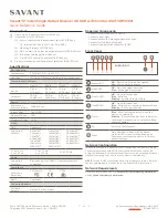 Savant PAV-VOM1CP2 Quick Reference Manual предпросмотр