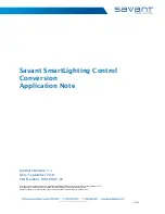 Savant SmartLighting Application Note preview