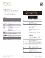 Preview for 1 page of Savant SmartMediaPro-6 SSP-0600-00 Quick Reference Manual