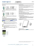 Preview for 2 page of Savant SSC-P008 Quick Reference Manual