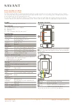 Savant WP3-0002-00 Series Quick Reference Manual preview