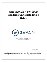 Savari StreetWAVE SW-1000 Installation Manual preview