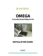 Preview for 1 page of Savaria omega Installation Manual