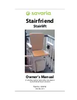 Savaria Stairfriend Owner'S Manual preview