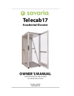 Savaria Telecab17 Owner'S Manual preview