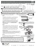 Preview for 2 page of Savi -MELODY P Installation And User Manual