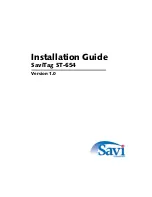 Preview for 1 page of Savi SaviTag ST-654 Installation Manual