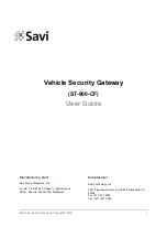 Preview for 1 page of Savi ST-900-CF User Manual