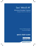 Savi W445-M Quick Start Manual preview