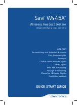 Savi W445A Quick Start Manual preview