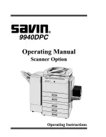 Preview for 1 page of Savin 9940DPC Scanner Reference