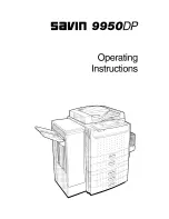 Savin 9950DP Operating Instructions Manual preview