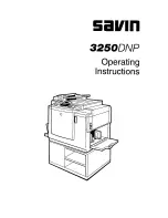 Savin Copier 3250DNP Operating Instructions Manual preview