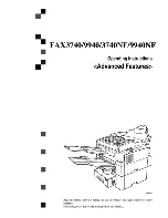 Savin FAX3740 Operating Instructions Manual preview