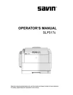 Preview for 1 page of Savin SLP517C Operator'S Manual