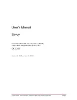 SAVING Savvy ECG User Manual preview