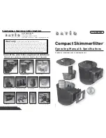 Предварительный просмотр 1 страницы Savio Compact Skimmerfilter CS0000 Operating Manual & Specifications