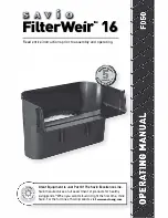 Предварительный просмотр 1 страницы Savio FilterWeir 16 Operating Manual