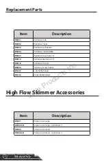 Preview for 2 page of Savio High Flow Skimmer HFS12500 Operating Manual & Specifications