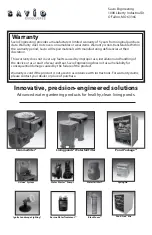 Preview for 8 page of Savio Livingponds F070 Operating Manual & Specifications