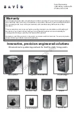 Preview for 8 page of Savio Pond Free Compact Water Well Operating Manual & Specifications