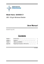 Savitech SA9800-C1 User Manual preview