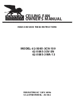 Savoy House 62-5085-3CN-109 Owner'S Manual preview