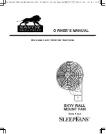 Предварительный просмотр 1 страницы Savoy House SleepFans SKYY Owner'S Manual