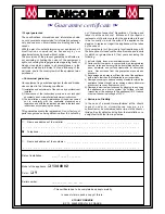 Preview for 12 page of Savoy 134 08 02 Technical Manual