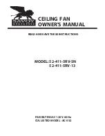 Savoy 52-411-5RV-13 Owner'S Manual preview