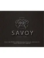 Savoy RONDA 4220B Instructions & Warranty Information preview