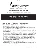 Preview for 1 page of Savvier Fitness Booty Kicker BK2000 Use And Assembly Instructions