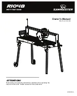 Preview for 1 page of Sawmaster R1048 Owner'S Manual