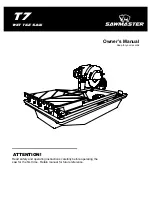 Предварительный просмотр 1 страницы Sawmaster T7 Owner'S Manual