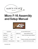 Sawn Craft Micro F-16 Assembly And Setup Manual preview