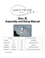 Sawn Craft Zero 32 Assembly And Setup Manual preview