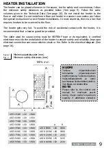 Предварительный просмотр 9 страницы Sawo ARIES Manual