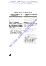 Preview for 16 page of Sawo ASV 3-15 Assembling And Operating Instructions