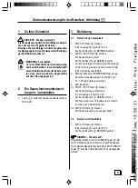 Предварительный просмотр 9 страницы Sawo ASV 3 Assembling Instructions Operating Instructions