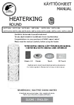 Preview for 1 page of Sawo HEATERKING ROUND DRFT12-150Ni Manual