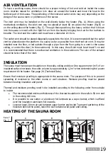 Предварительный просмотр 19 страницы Sawo HEATERKING ROUND DRFT12-150NS Manual