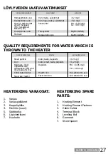 Предварительный просмотр 27 страницы Sawo HEATERKING ROUND DRFT12-150NS Manual