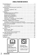 Предварительный просмотр 2 страницы Sawotec SCANDIA COMBI NEXT SCA-60NS Manual