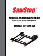 SawStop MB-IND-500 Assembly Instructions Manual предпросмотр