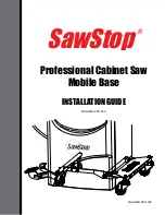 SawStop MB-PCS-000 Installation Manual предпросмотр