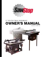 Preview for 1 page of SawStop RT-BT Owner'S Manual